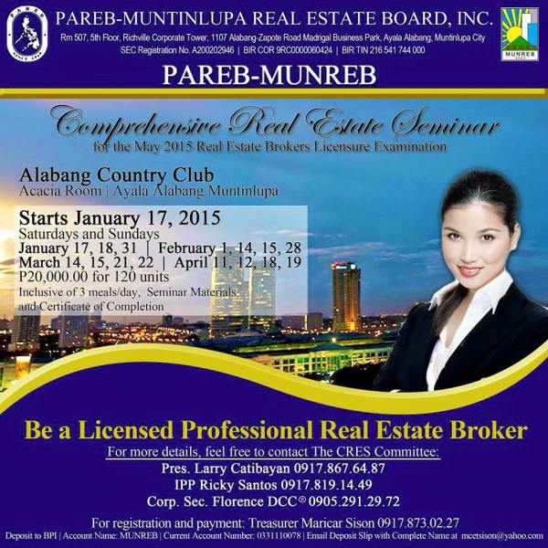Philippine Real Estate Seminar and Review Class